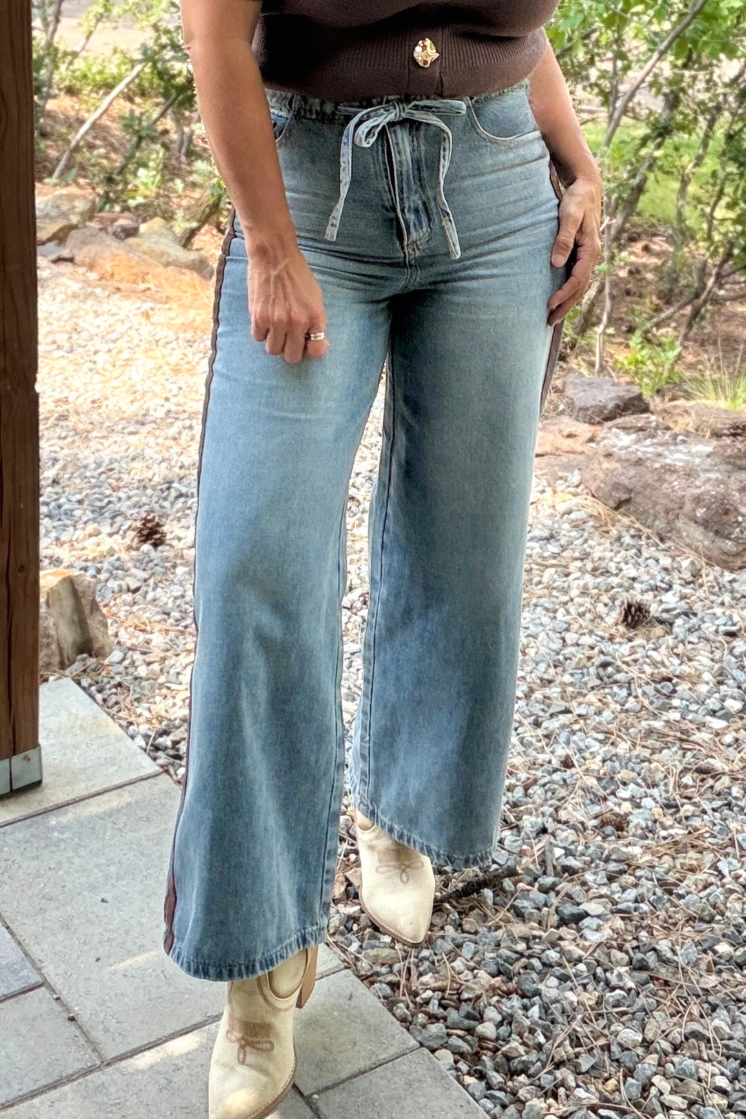 Skies are Blue Breckie Washed Denim Jeans : Denim