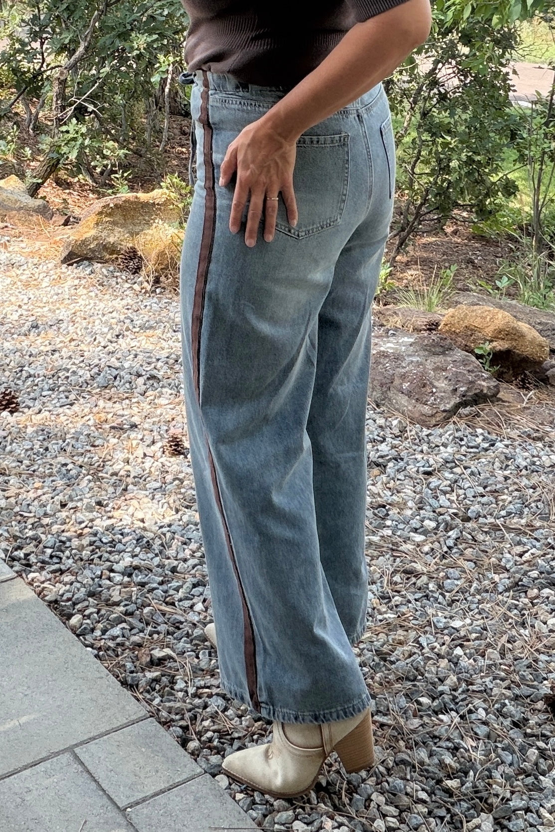 Skies are Blue Breckie Washed Denim Jeans : Denim