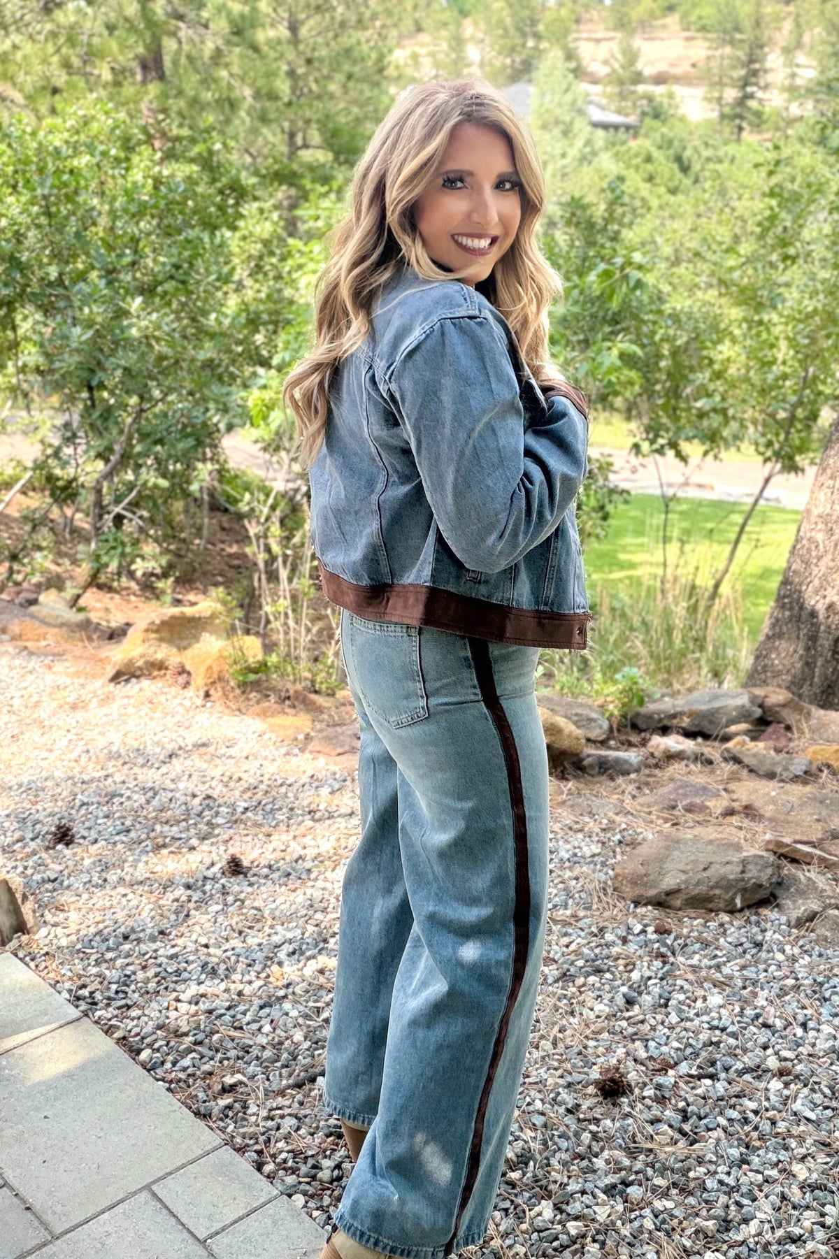 Skies are Blue Breckie Washed Denim Jeans : Denim