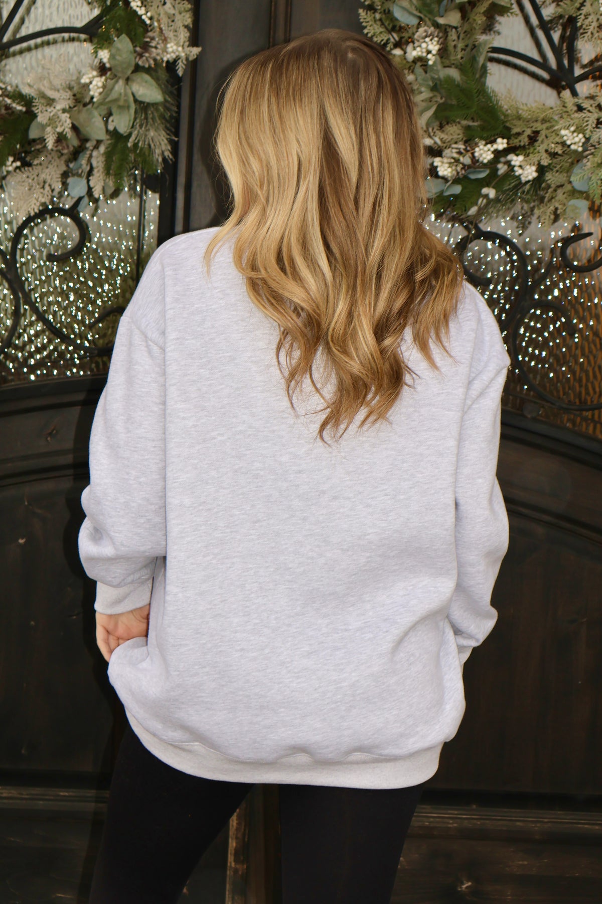 Kansas City Reverse to KC Mock Neck Fleece Pullover : Grey