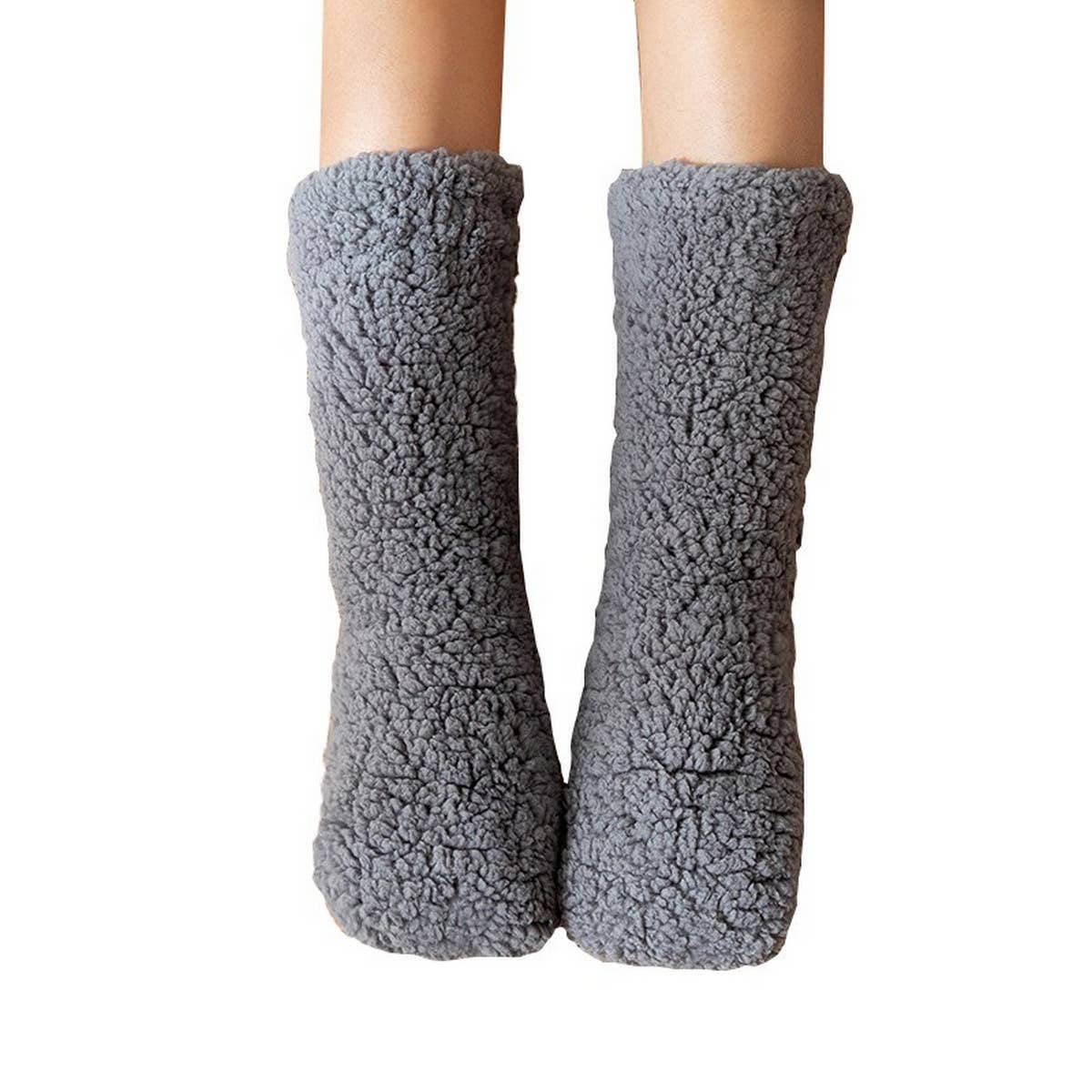 Plush Thick Sock Slippers : 3 colors
