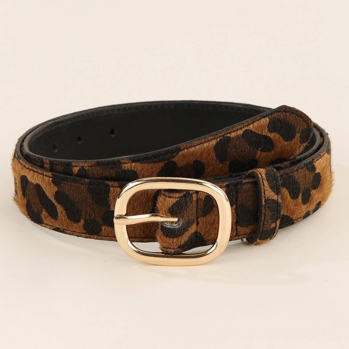 FASHION BELT LEOPARD SNAKE PRINT BELT : 3 SIZES