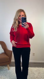 Camilla Liverpool Dolman Sweater : Red