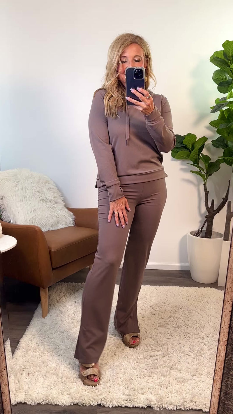 Healy Ribbed Pants : Raisin