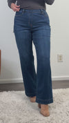 Tribal Audrey Pull On Wide Jeans : BlueMoon