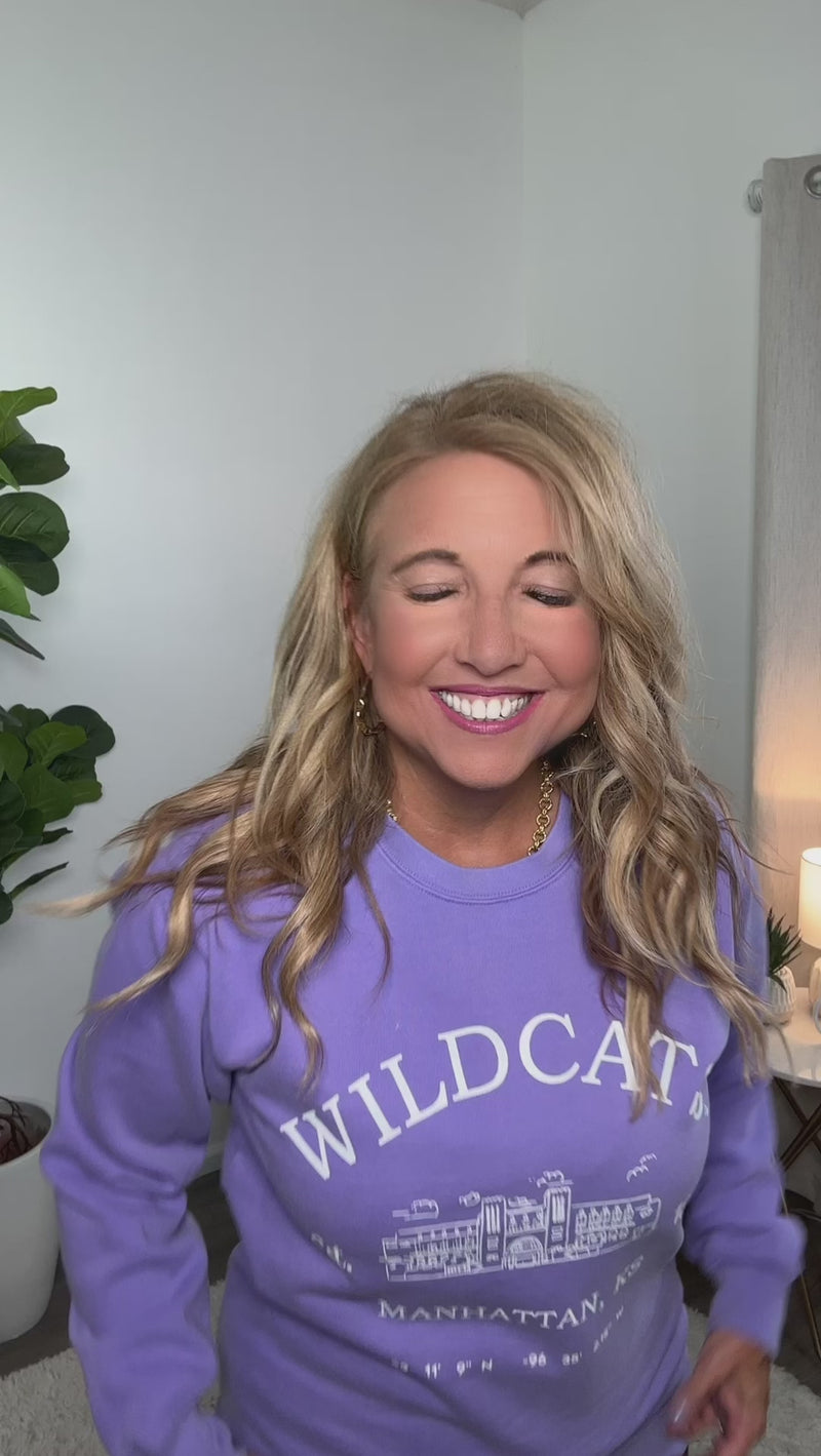 KSU Wildcats Stadium Sweatshirt : Violet