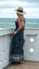 Tribal Drea Lined Sleeveless Dress : Deep Sea