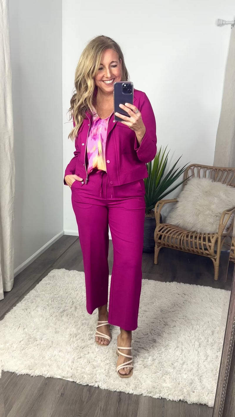 Tammy Liverpool Jacket : Fuchsia