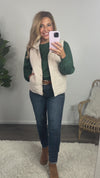 Fireside Feels Textured Vest : Taupe