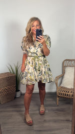 Cathryn Button Up Dress : Olive