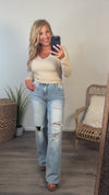 Zaylee Cable Knit Pullover Top : Sandshell