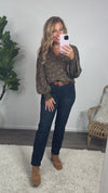 It's Worth It Pleated Balloon Sleeve Blouse : Mocha/Sage