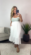 Rest In My Arms Midi Dress : Ivory