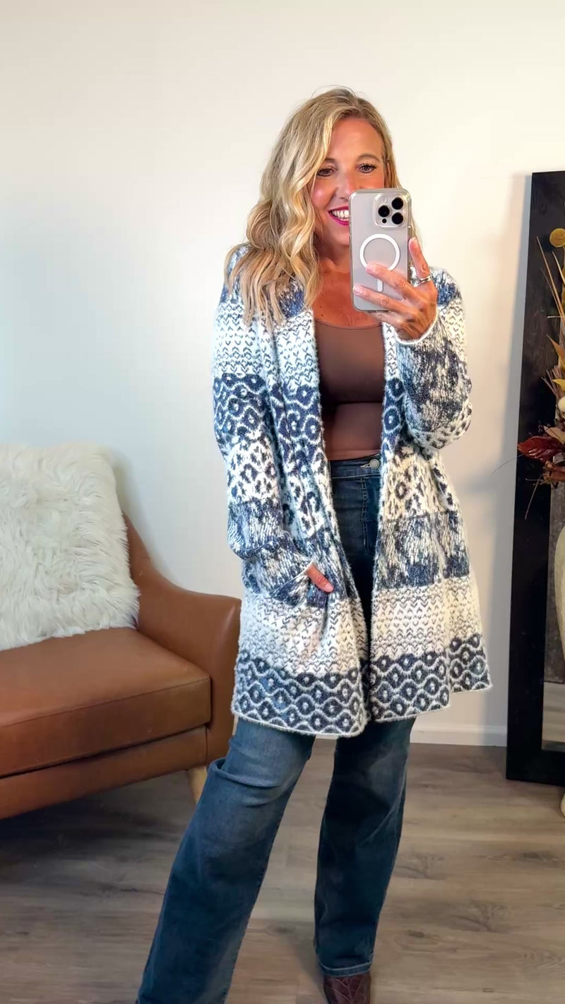 Liverpool Emelda Sweater Coat : Navy