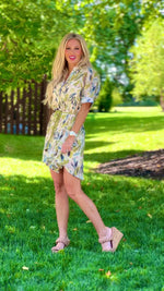 Cathryn Button Up Dress : Olive