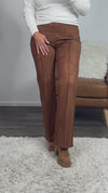 Liverpool Pearl Pull On Flare Pant : Cognac Brown