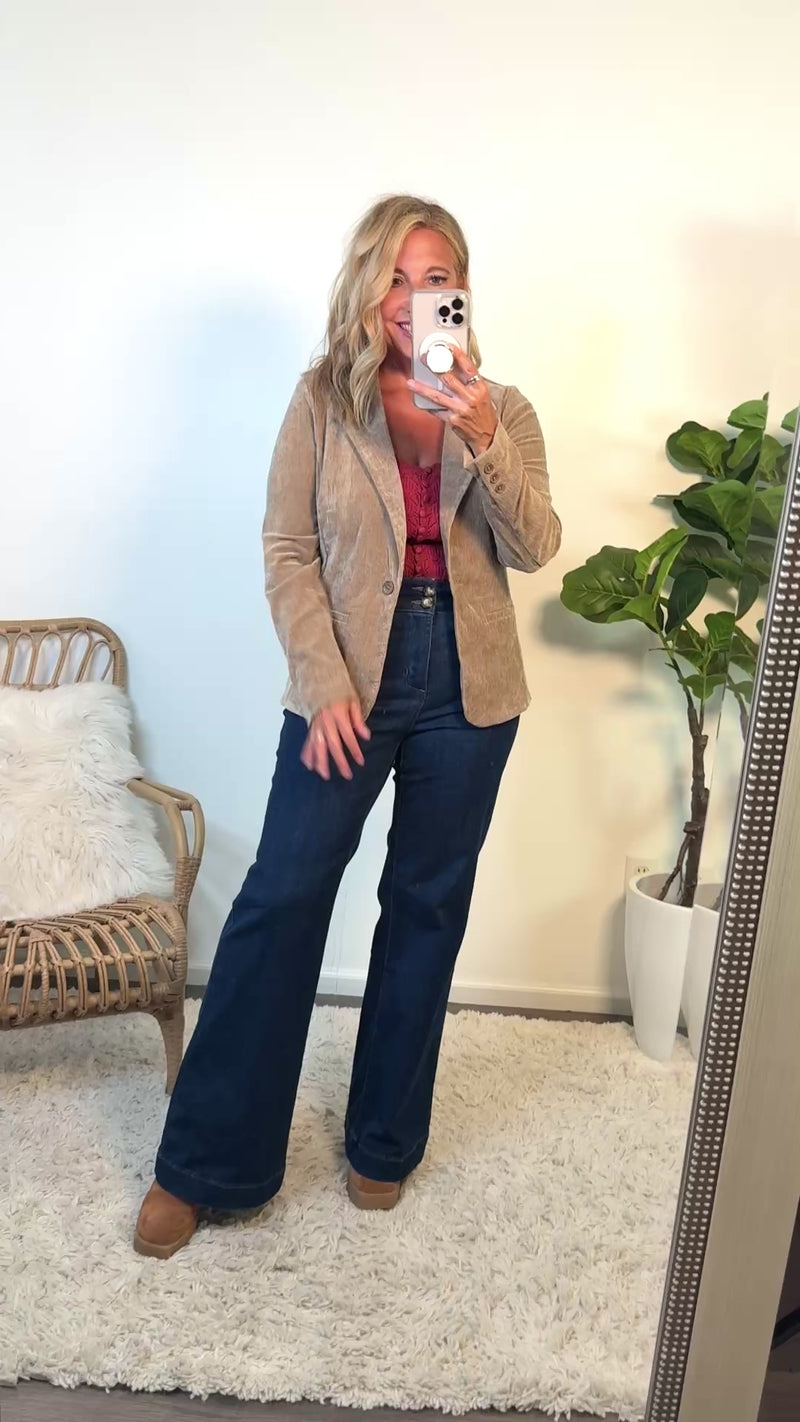 Liverpool Chanell Fitted Blazer : Khaki