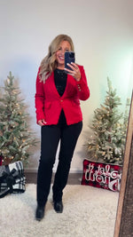 Evenings on Elm Blazer : Red