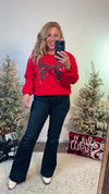 Holiday Traditions Bow Sweatshirt : Red