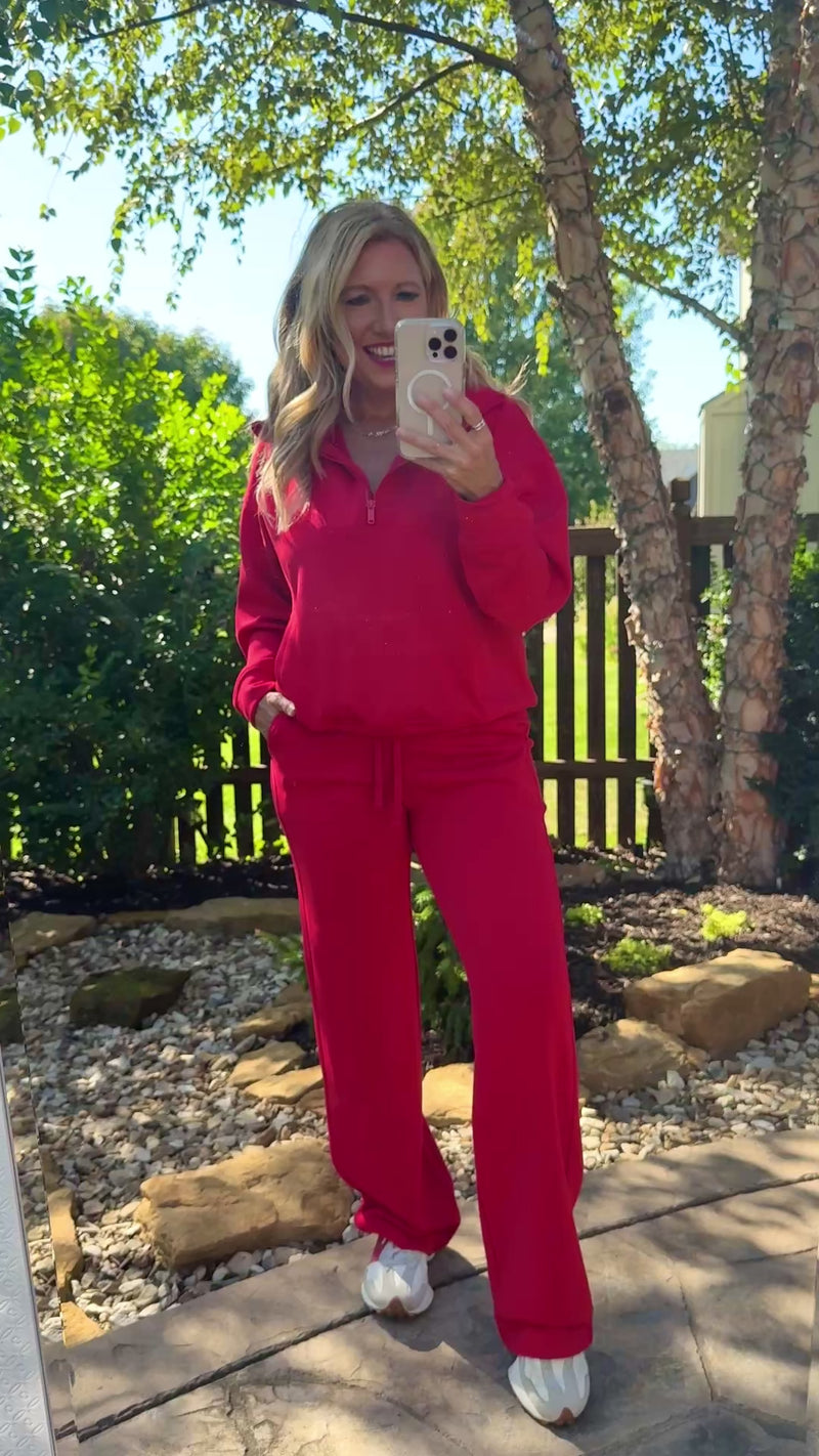Nylah Pants : Red