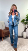 Rikki Double Breasted Denim Jacket : Denim