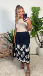 Sayla Embroidered Detail Dress : Black