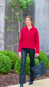 Tribal Kinley Cardigan w Pockets : Scarlet