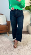 Liverpool Cheryl Hi-Rise Wide Leg Jeans : Dark Blue