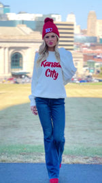 Verity Puff Kansas City Sweater : White