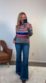 Rainbow Lodge Tribal Sweater : Grey Mix