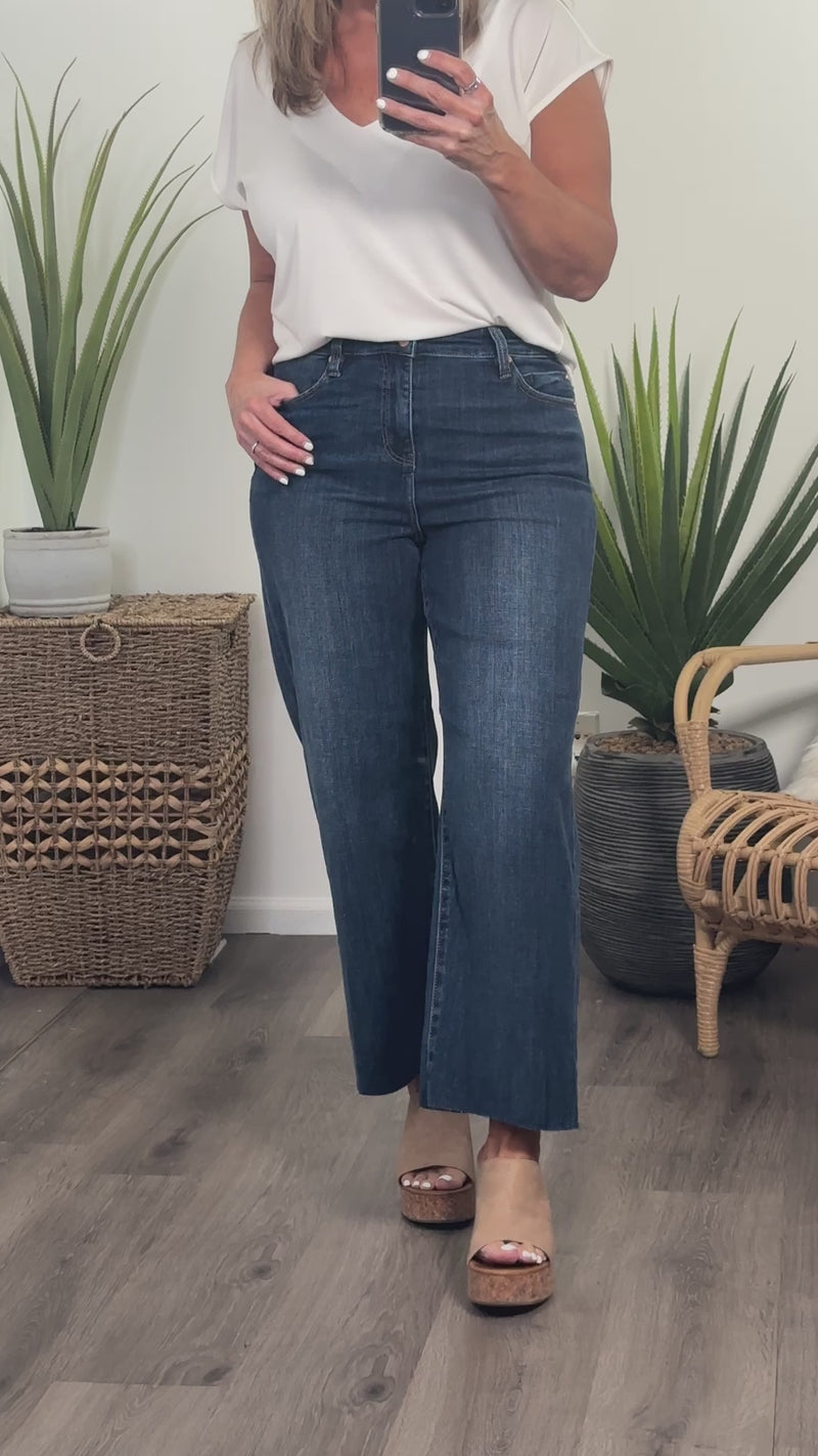 Liverpool Lena Stride Wide Leg Jeans : Bowers