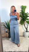 Brixley Washed Tencel Jumpsuit : Denim Blue