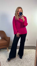 Pretty in Pink Liverpool Sweater : Hot Pink