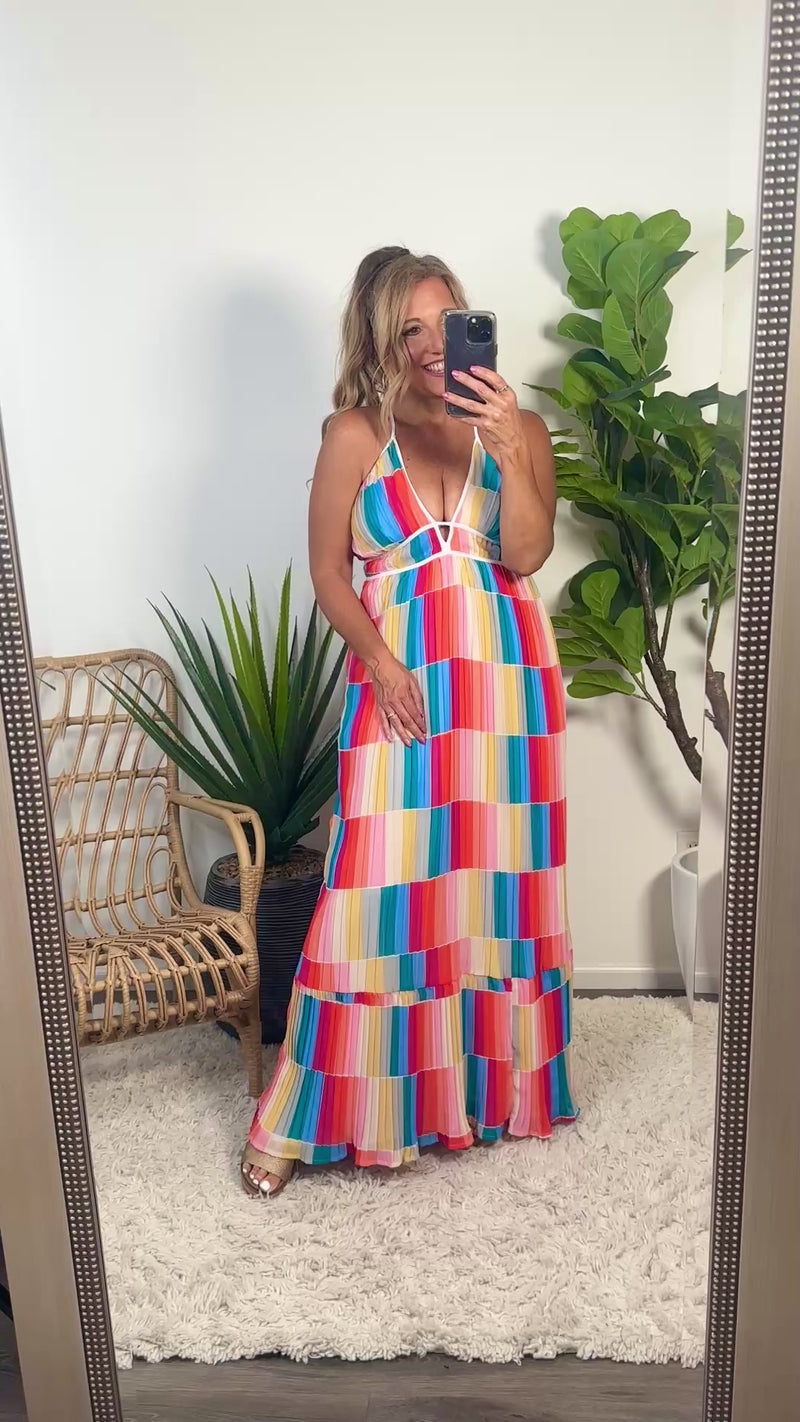 Rowen Printed Cami Maxi Dress : Multi