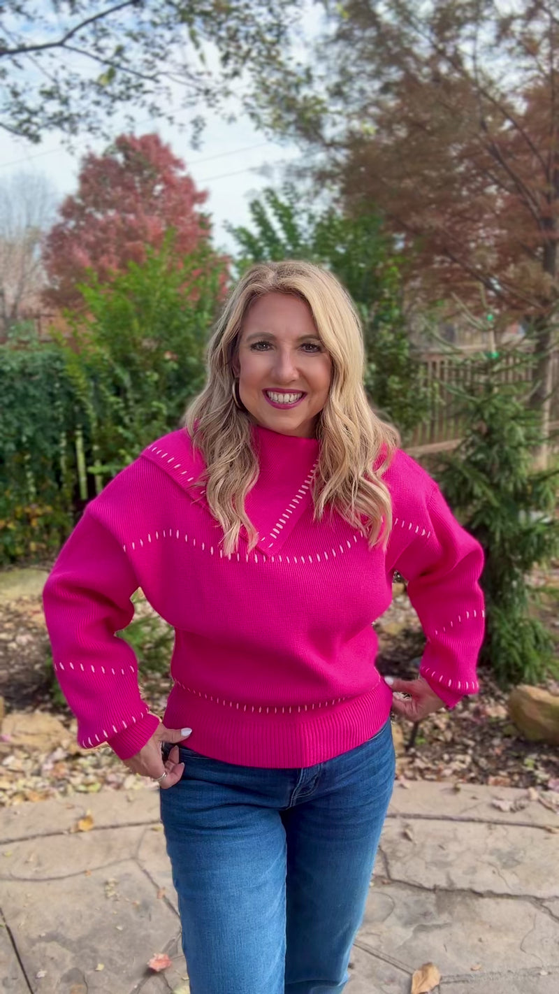 Thalassa Knitted Sweater : Pink