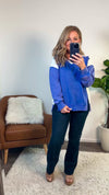 Keegan Oversized French Terry Sweatshirt : Cobalt