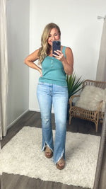Let's Go Shopping Tank : Teal