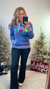 Be Merry Holiday Hoodie : Blue