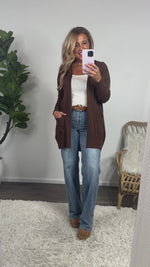Before You Go Lightweight Cardigan : Espresso