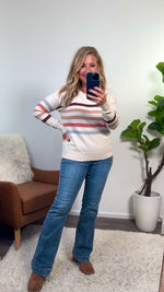 Sandie Striped Crew Neck Sweater