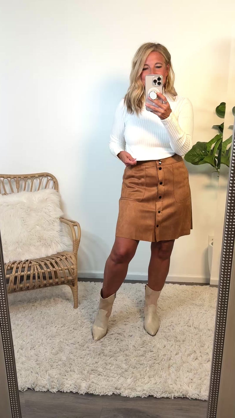 Tribal Elliot Skirt w/ Snaps : Biscotti