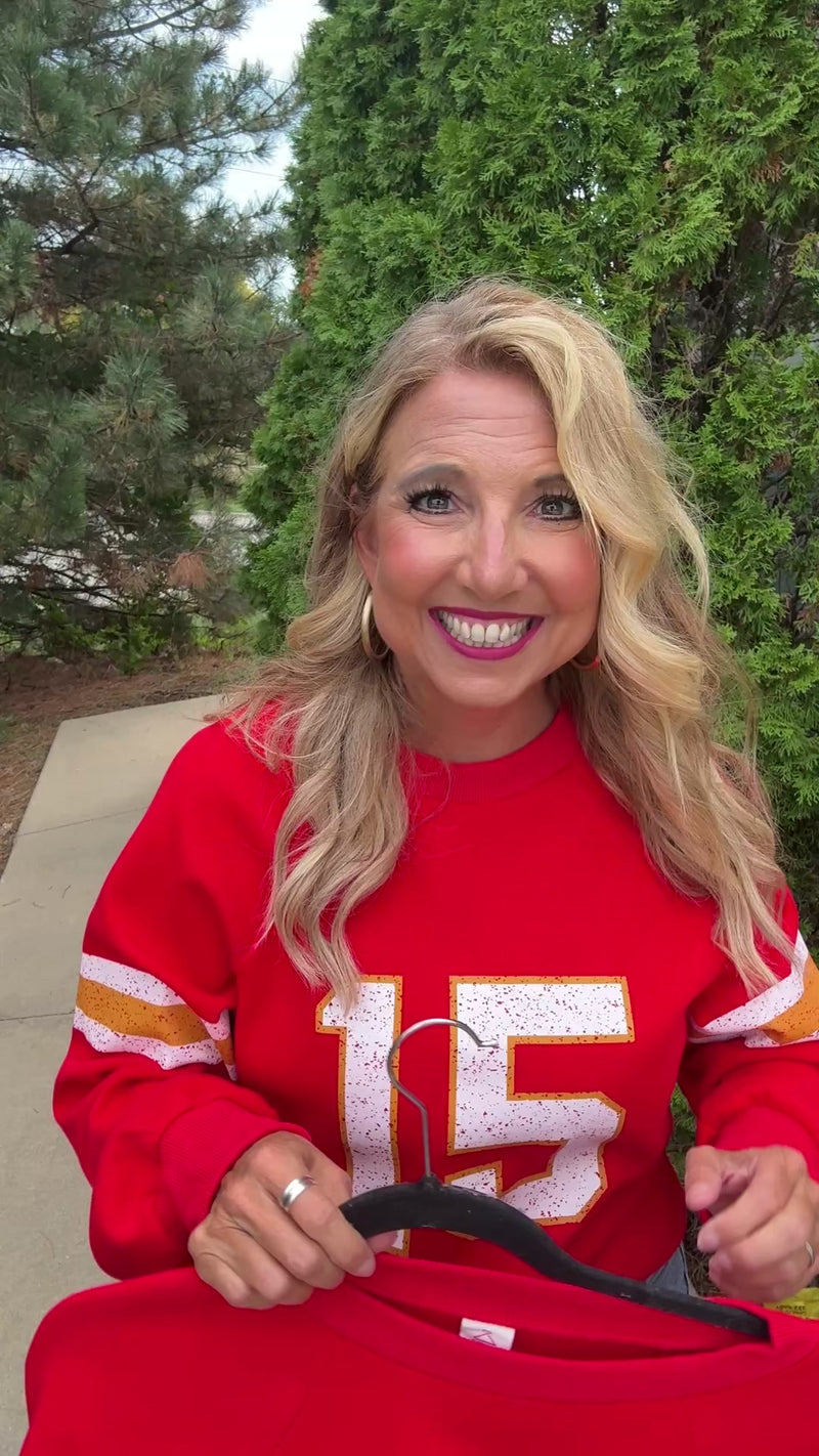 KC Loves 87 Sweatshirt : Red