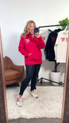 Lula Fleece Embroidered KC Snap Pullover : Oatmeal