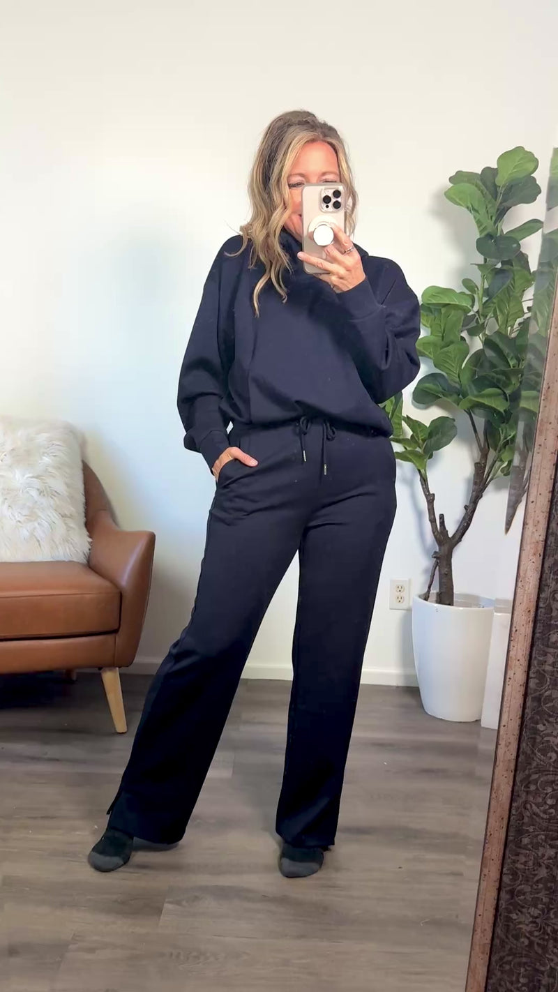 Chandani Active Wear Lounge Set : Navy