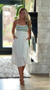 Rest In My Arms Midi Dress : Ivory