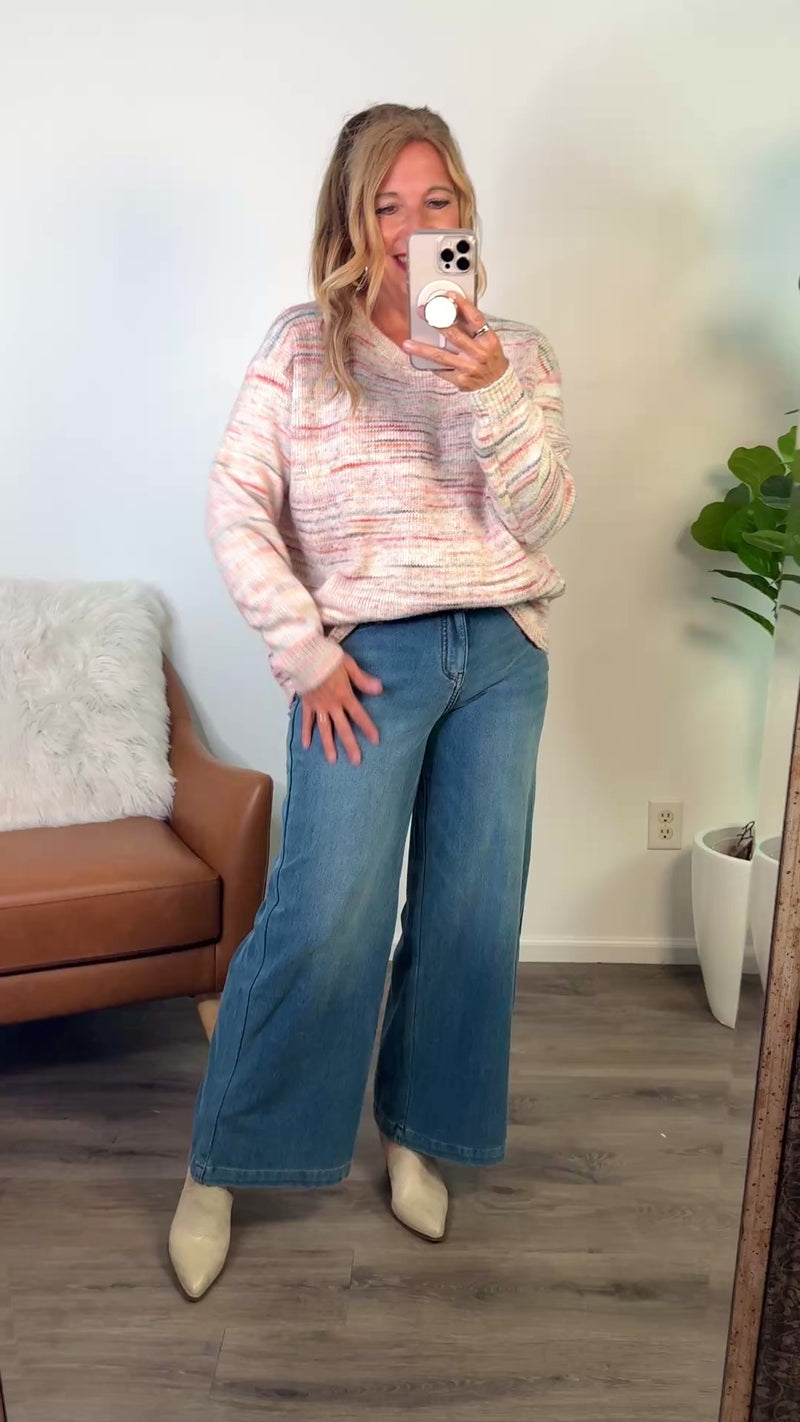 Jayanti Oversized Sweater : Pink