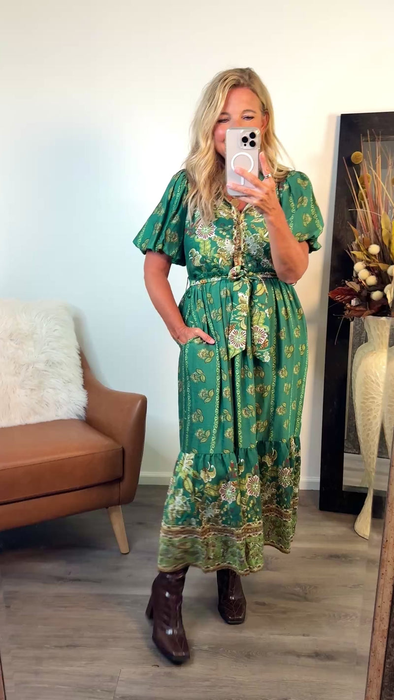 Asuka Dress : Green