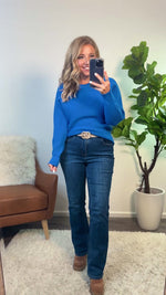 Kendi Ribbed Sweater : Blue