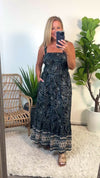 Tribal Drea Lined Sleeveless Dress : Deep Sea