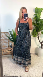 Tribal Drea Lined Sleeveless Dress : Deep Sea